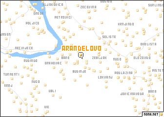 map of Aranđelovo