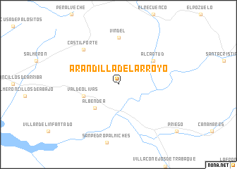 map of Arandilla del Arroyo