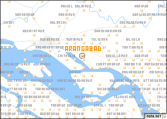 map of Ārangābād