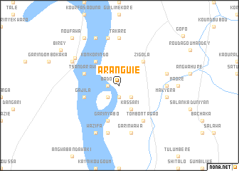 map of Aranguié