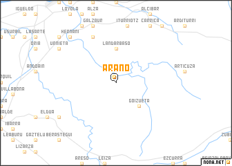 map of Arano