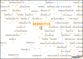 map of Aranpitiya