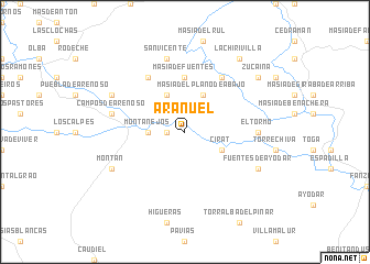 map of Arañuel