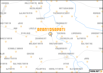 map of Aranyosapáti