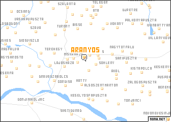 map of Aranyos