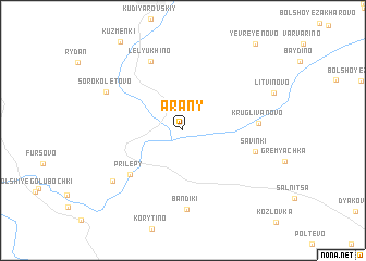 map of Arany