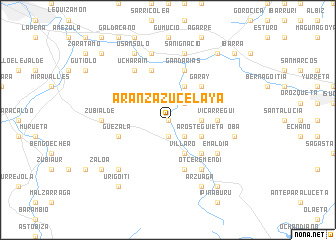 map of Aránzazu Celaya