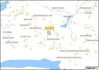 map of Ārān