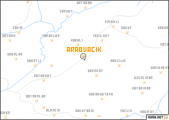 map of Araovacık
