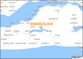 map of Arapagi Oloko