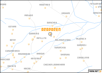 map of Aráparen