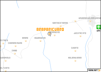 map of Araparícuaro