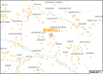 map of Arap Kili