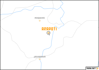 map of Arapoti