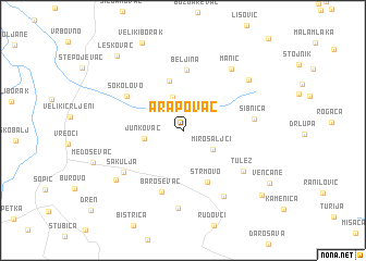 map of Arapovac