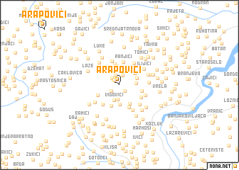 map of Arapovići