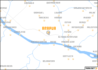 map of Arapuá