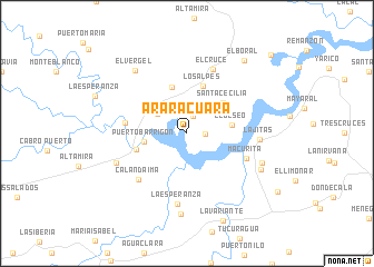 map of Araracuara