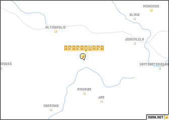 map of Araraquara