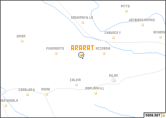 map of Ararat