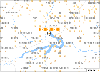 map of Arar Barar