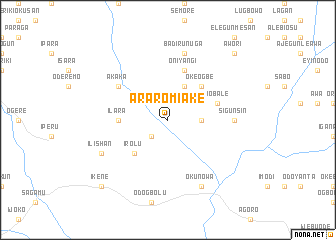 map of Araromi Ake