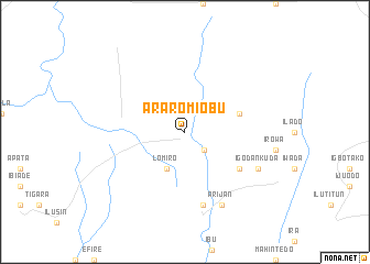 map of Araromi Obu