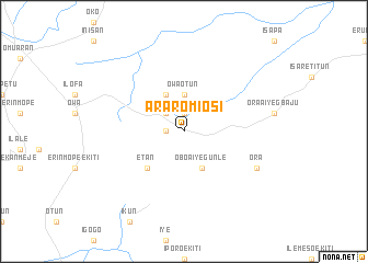 map of Araromi Osi