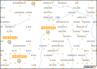 map of Araromi