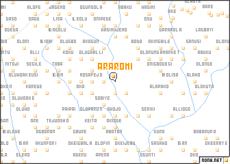 map of Araromi