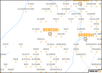 map of Araromi