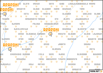 map of Araromi