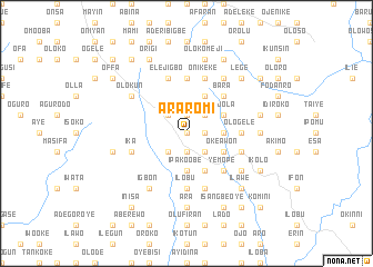 map of Araromi