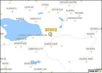 map of Araró