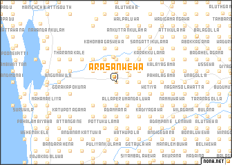 map of Arasanwewa