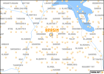 map of ‘Arāşim