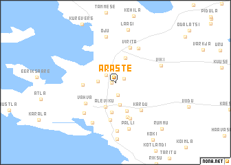 map of Araste