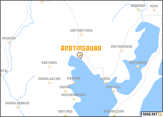 map of Aratingaúba