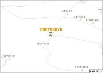 map of Aratskoye