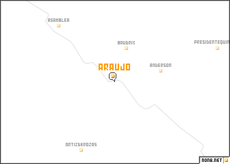 map of Araujo