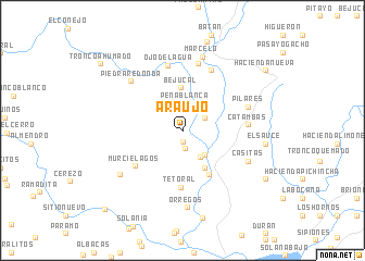 map of Araujo