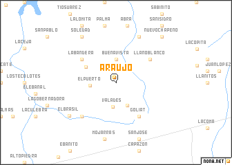 map of Araujo