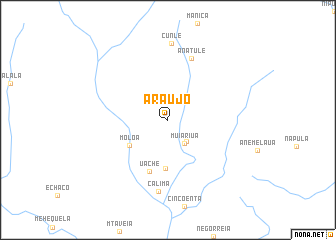 map of Araújo