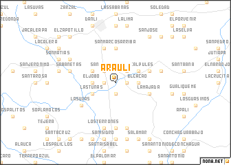 map of Araulí