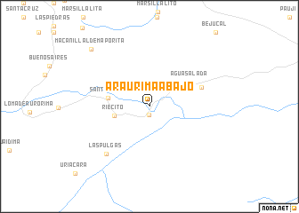 map of Araurima Abajo