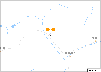 map of Ārau