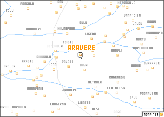 map of Aravere