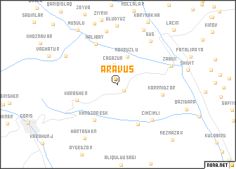 map of Aravus