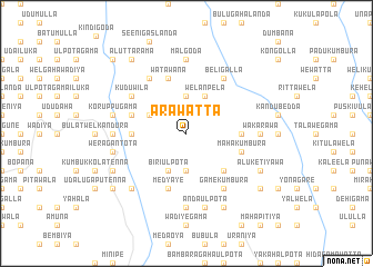 map of Arawatta