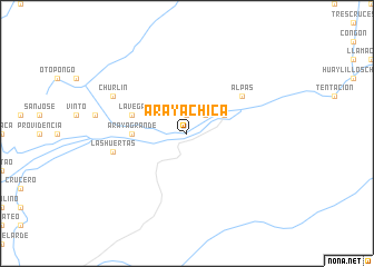 map of Araya Chica